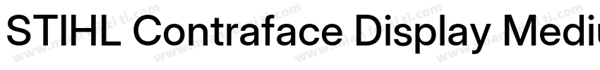 STIHL Contraface Display Medium字体转换